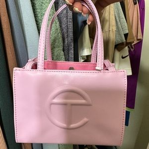 Small Telfar Shopping Bag in Bubblegum Pink 🌸